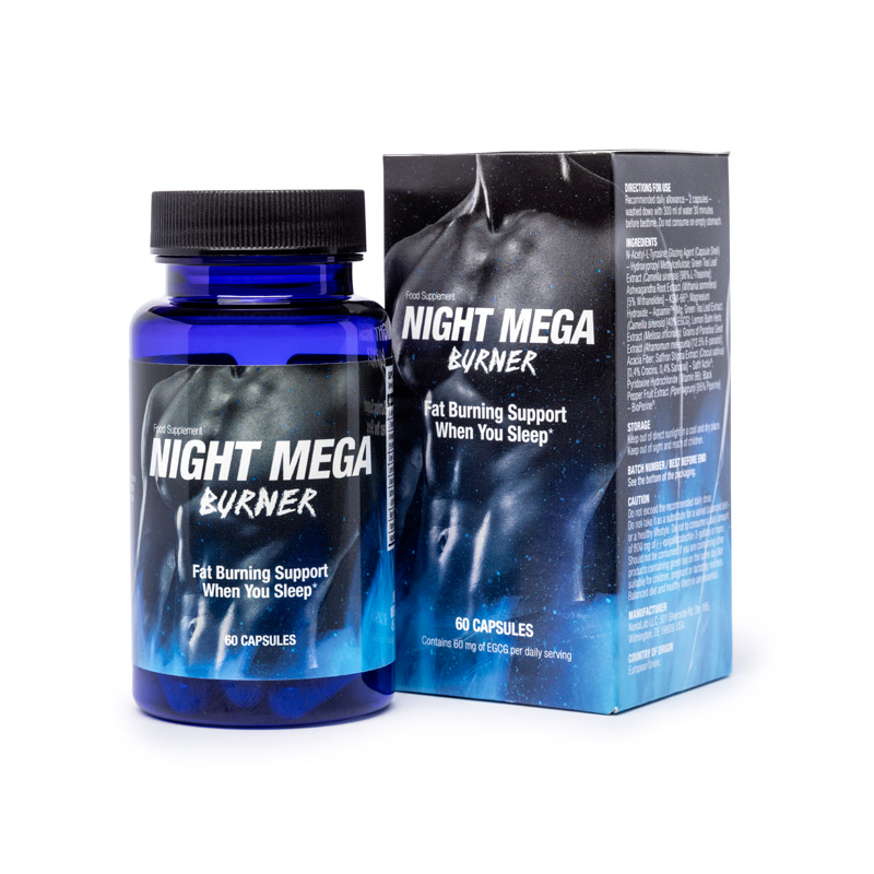 Night Mega Burner 60 Capsules One Month Supply