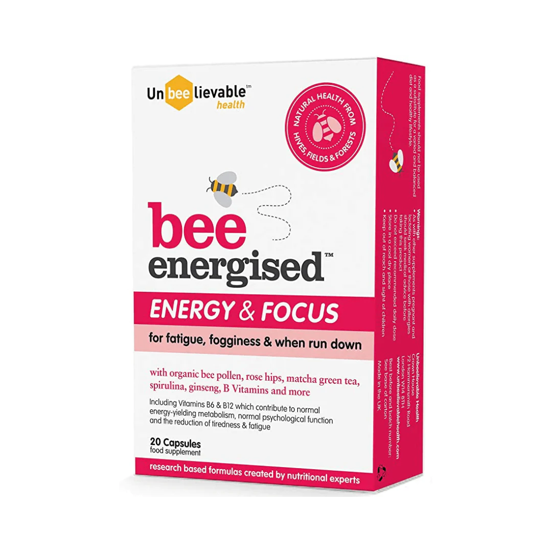 Bee Energised Energy and Focus - 20 Capsules