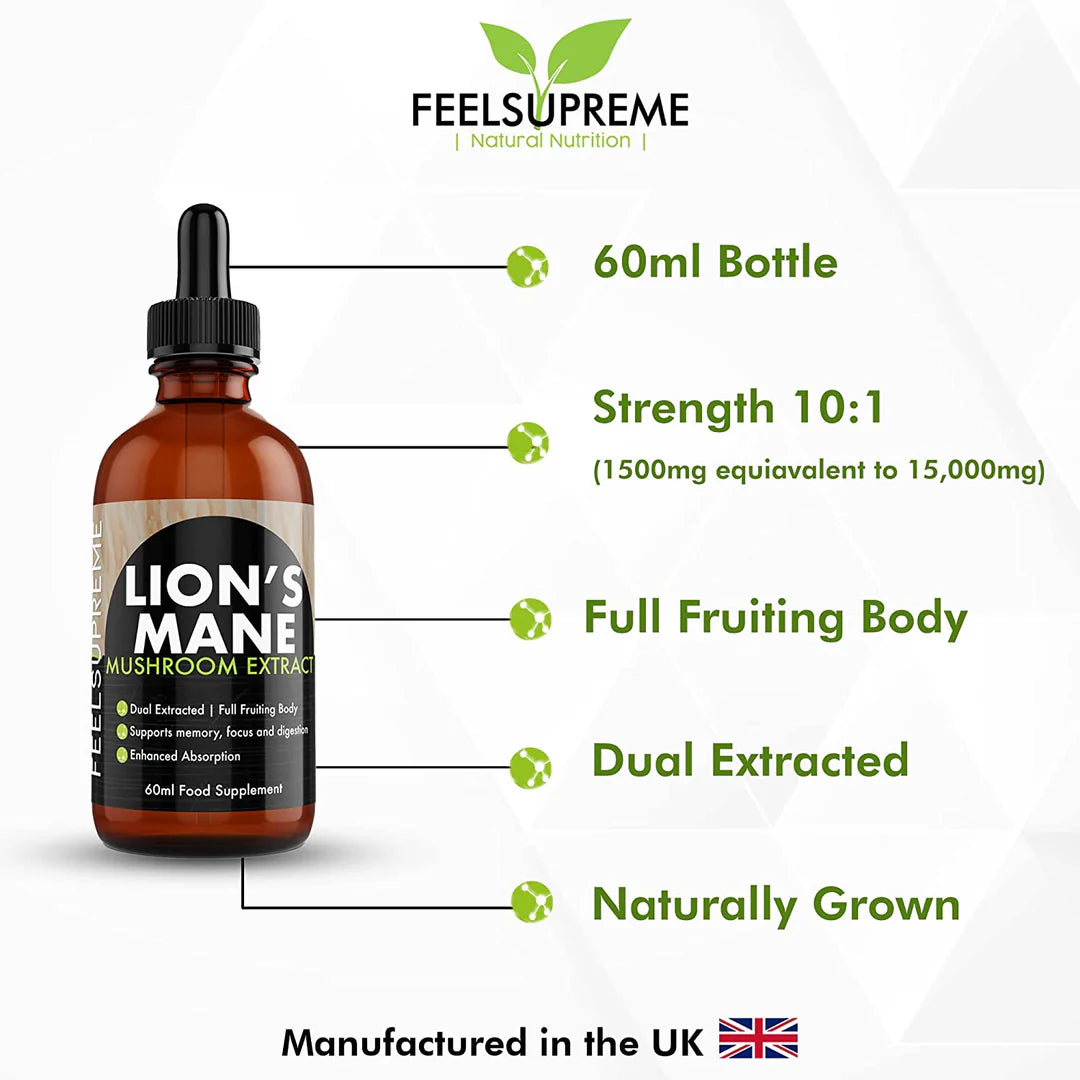 Feel Supreme Organic Lion's Mane Mushroom