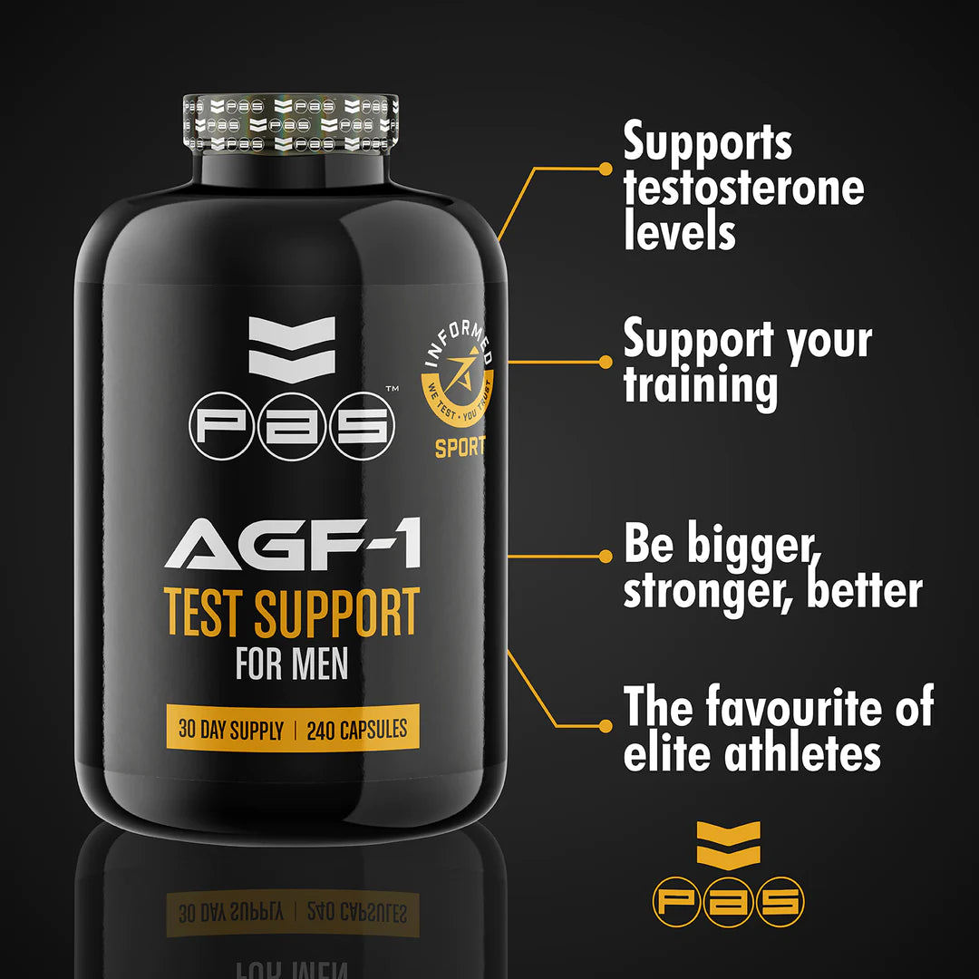 PAS Nutrition AGF-1 Test Support 30 Day Supply 240 Capsules