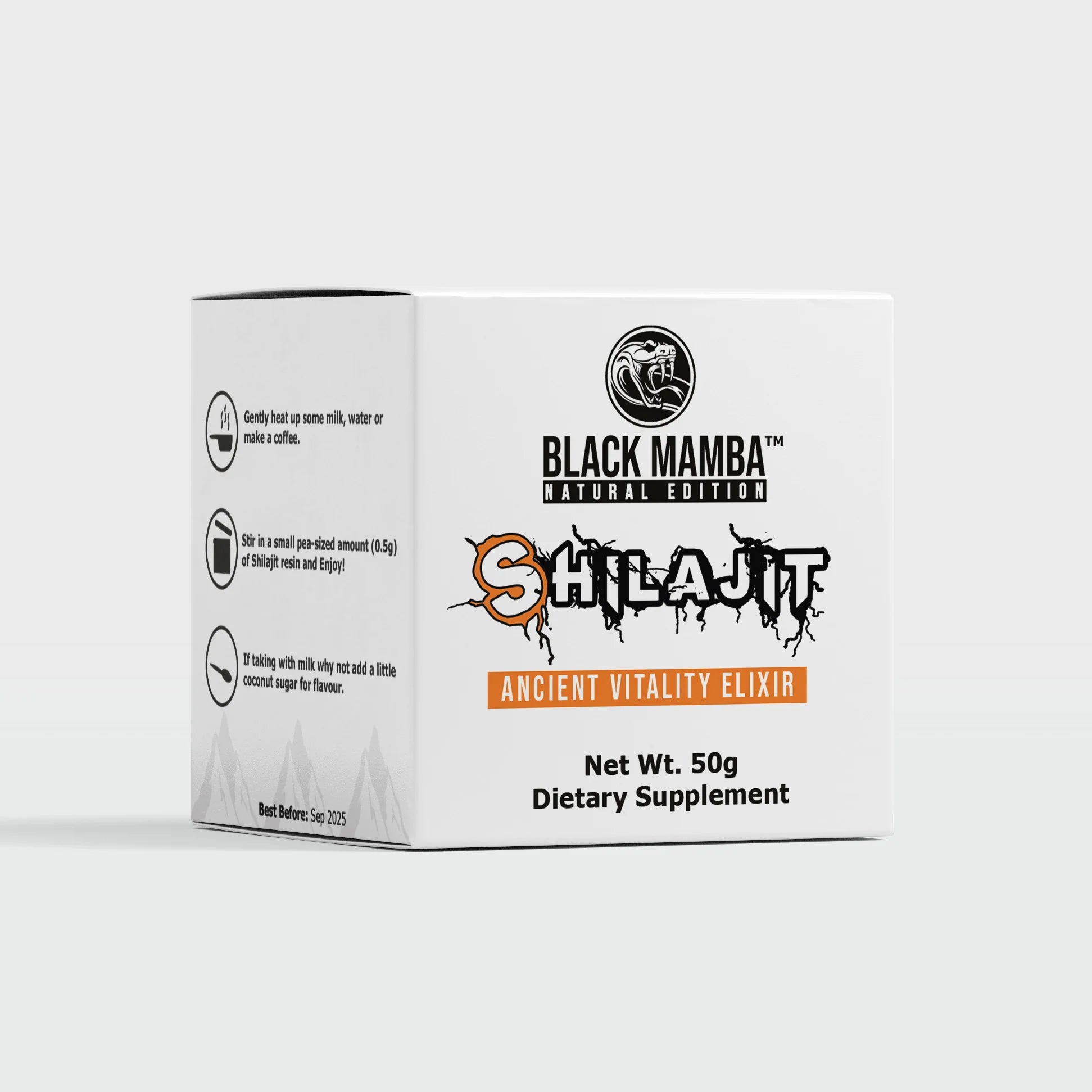 Black Mamba Pure Shilajit Resin 50g Ancient Vitality Elixir