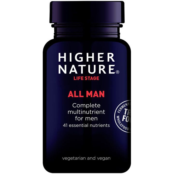 Higher Nature TRUE FOOD® All Man 180 Capsules Expiry 31/07/24