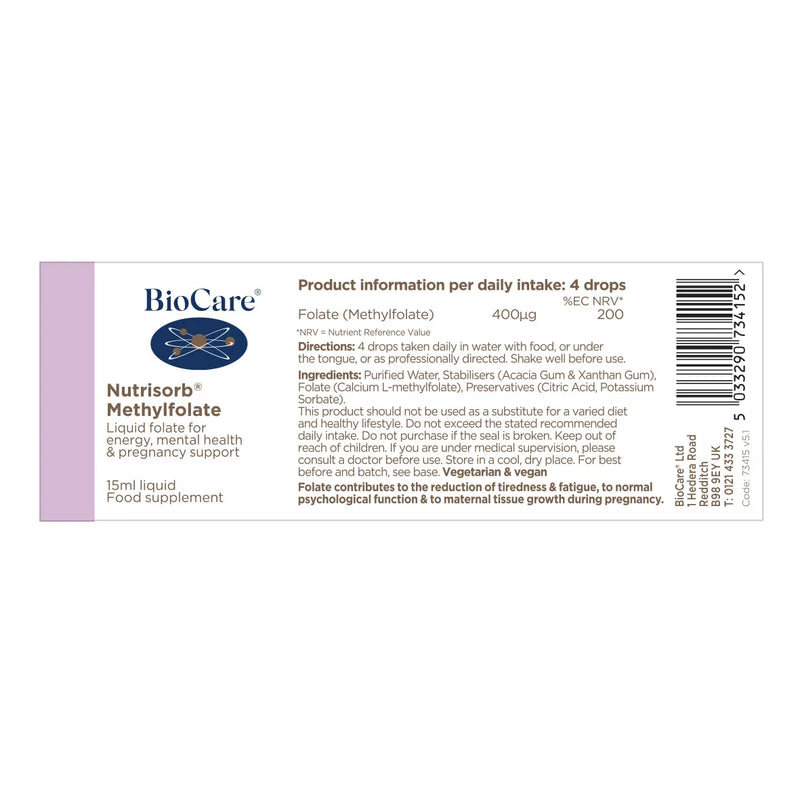Biocare Nutrisorb® Methylfolate 15ml