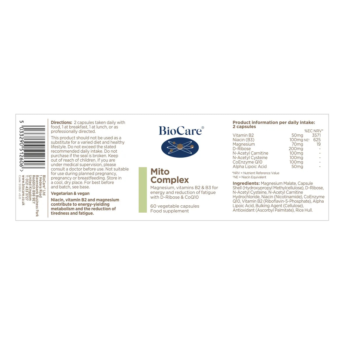 Biocare Mito Complex 60 Capsules