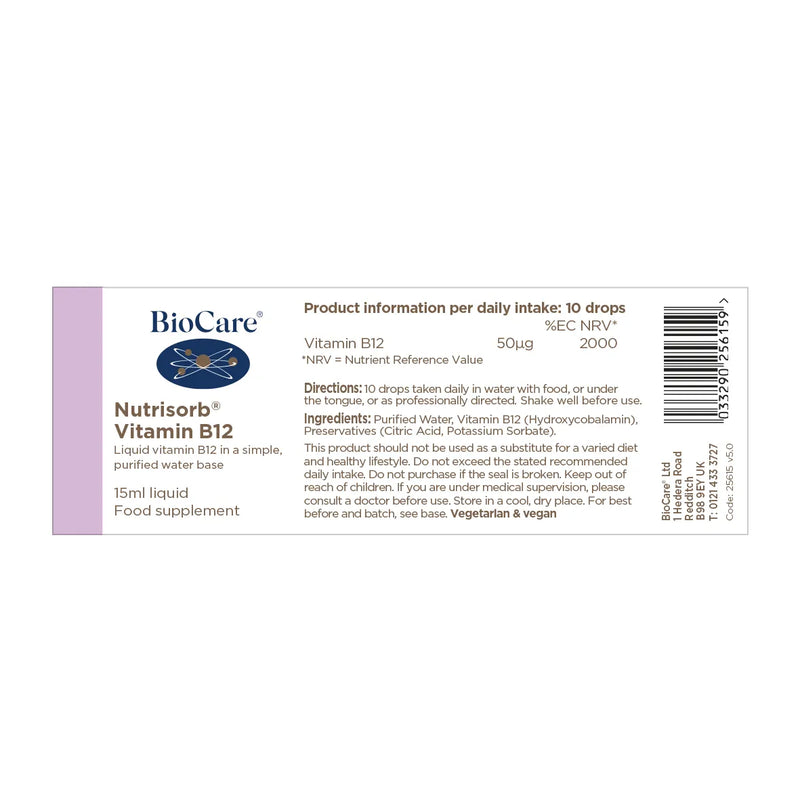 Biocare Nutrisorb® Vitamin B12 15ml