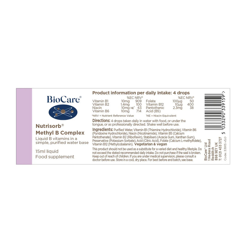 Biocare Nutrisorb® Methyl B Complex 15ml