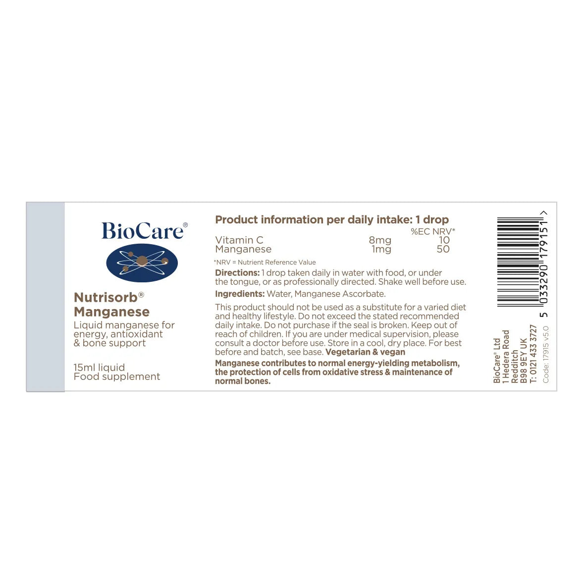 Biocare Nutrisorb® Manganese 15ml