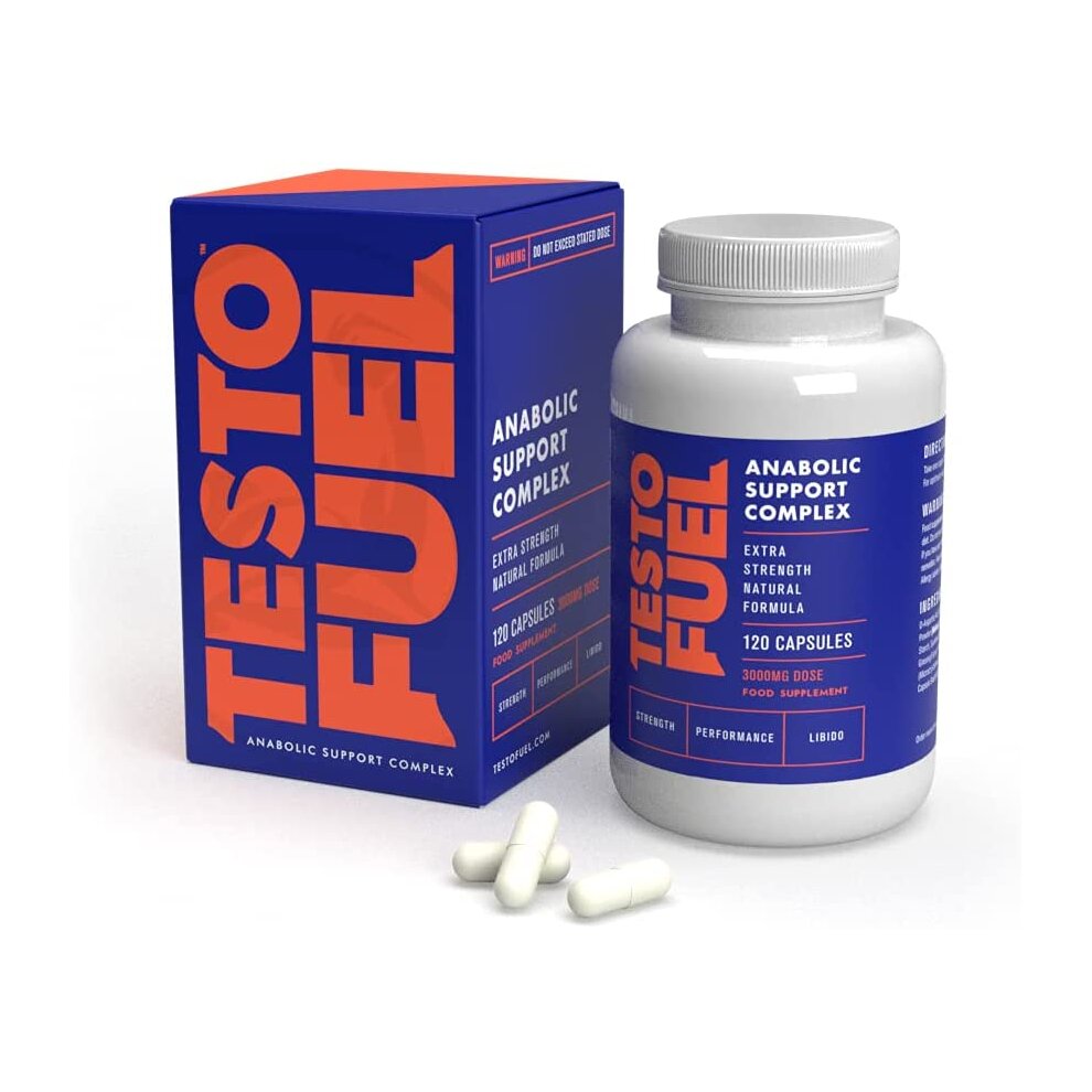 Testo Fuel Extra Strength Anabolic Testo Support Formula 120 Capsules